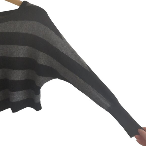 BCBG Camille Striped Cropped Sweater - Picture 4 of 5